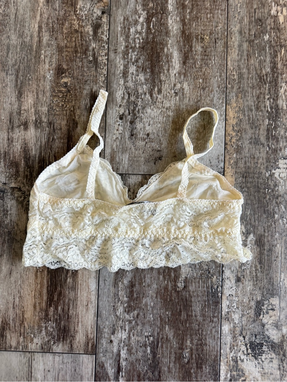 2 for $10 sale: Fab’rik ivory cream lace bralette - L - Picture 4 of 4